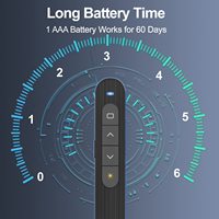 Nuevo Presentador PPT con Control Remoto Láser, Puntero Electrónico Inalámbrico con Luz Roja, Lápiz de Presentación con Logotipo Personalizado, ABS