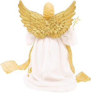 Figurine et jouet festifs traditionnels en plastique de 30 cm, crème/doré, pour atelier de Noël, intérieur/extérieur - Product Image 4