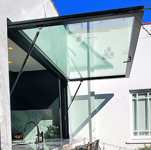 Redoak Exterieur Verticale Dubbele Beglazing 90 ° Luifel Ramen Crank Luifel Ramen Met Scherm Nederlandse Raam Luifel - Product Image 4