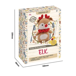 Juguetes para Niños 2026: Kit DIY de Ganchillo para Principiantes con Hilo y Gancho para Crear Llaveros de Animales de Ganchillo (Ciervo) - Product Image 2