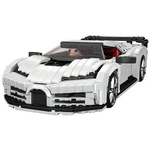 模具王10004创意高科技汽车玩具EB110特殊运动赛车模型MOC装配积木砖儿童礼品