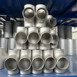 Accesorios de tubería en T de acero al carbono accesorios de tubería industrial soldadura y reducción de soldadura tee de acero inoxidable