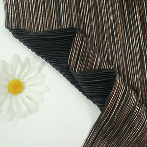 Nhà Máy Giá Xếp Li <span class=keywords><strong>100</strong></span> <span class=keywords><strong>Polyester</strong></span> xếp li Interlock lá Jersey nghiền nát vải cho Ăn mặc - Product Image 4