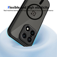 Étui magnétique antichoc pour OnePlus 15 13T 13R 13 Ace 5 5Pro Nord CE 5 Coque arrière mate translucide