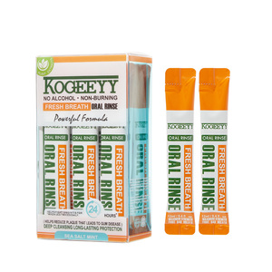 UUKKG Bain <span class=keywords><strong>de</strong></span> bouche antibactérien à la pêche, à l'orange et au raisin, à la <span class=keywords><strong>soude</strong></span> à pain, pour une haleine fraîche et durable pendant 14 heures - Product Image 1