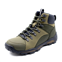 Bottes de sécurité MaxiTough Factory pour la randonnée, imperméables, résistantes à la chaleur, en cuir, anti-écrasement, avec embout en acier, unisexes, chaussures de protection