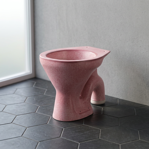 WC de style européen moderne en céramique Vitrosa noire, à poser au sol, avec siphon en S, sans bride, design élégant - Product Image 4