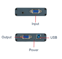 Vente chaude convertisseur de Capture VGA vers USB USB 3.0 HD pilote de périphérique de Capture Audio et vidéo support gratuit Plug and Play jeu boîte de diffusion en direct assez de stock