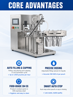 Machine d'emballage Doypack pour sachets à bec verseur, pour produits visqueux, savon, liquide de lavage, détergent