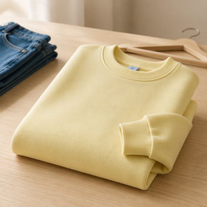 เสื้อสเวตเชิ้ตคอกลมทรงโอเวอร์ไซส์สำหรับผู้ชาย ผ้าถักเนื้อหนา ใส่สบาย เหมาะสำหรับฤดูใบไม้ร่วงและฤดูหนาว - Product Image 4