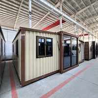 Maison conteneur préfabriquée personnalisée extensible de 20 ou 30 pieds, avec salle de bain extérieure préfabriquée, pour l'immobilier