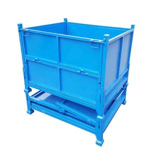 <span class=keywords><strong>Cage</strong></span> de rangement industrielle en métal, boîtes de déménagement empilables pour entrepôts à grande capacité de transport - Product Image 6