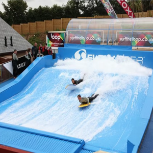 El MEJOR SIMULADOR de <span class=keywords><strong>surf</strong></span> para interiores/exteriores de Flowrider de China, equipo de deportes acuáticos para parque de atracciones, equipo de olas para piscina - Product Image 5