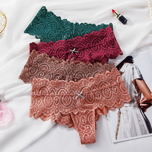 <strong>Seamless</strong> <strong>Underwear</strong> <strong>Women</strong> Pack Thongs for <strong>Women</strong> No Show Sexy Breathable Panties Ladies Lace Thong - Product Image 1