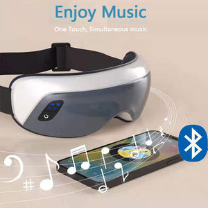 Masajeador de ojos eléctrico inteligente 6D, terapia de calor con vibración inalámbrica 2021, presión de aire, música, venta al por mayor de fábrica china - Product Image 3