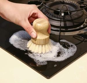 100% Phân Hủy Sinh Học Không Chất Thải Sinh Thái Thân Thiện Với Nhà Nhà Bếp Bằng Gỗ Làm Sạch Scrubber Rửa Bàn Chải Tre Cọ Nồi Món Ăn Bàn Chải - Product Image 5