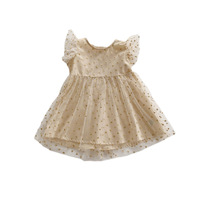 Baby Girl Mesh Dress, Bronzing Dress, In Stock, Summer