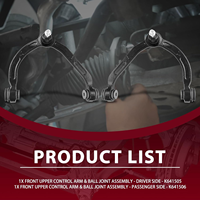 Frenzybro 2 pièces Bras de suspension avant supérieurs avec rotules pour Chevrolet Silverado GMC Sierra 2500/3500/4500 Express