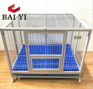Opvouwbare Metalen Draad Hondenkrat Met Wielen Handig Opvouwbaar Ontwerp Voor Huisdieren Comfortabel Leven - Product Image 5