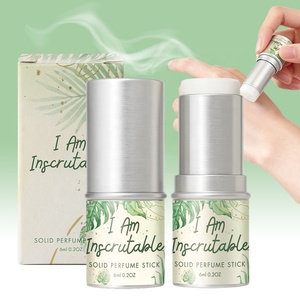 Commercio all'ingrosso Private Label pera mandarino bergamotto gelsomino vaniglia <span class=keywords><strong>ambra</strong></span> muschio profumo Parfum balsamo 6g portatile solido bastoncino profumo - Product Image 1