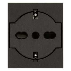 ยูนิเวอร์แซล 2P+T P40 ซ็อกเก็ตสายไฟสีดำ 5.2x4.3x5.6 ซม. - Product Image 1