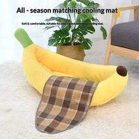 Coussin pour animaux de compagnie PAIPET en forme de banane, chaud pour l'hiver, pour chiens et chats, adapté aux Corgis, Teddy et petits chiens - Vente en gros disponible