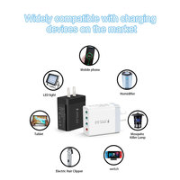 Bloc USB C d'usine EU-US 33W 4 ports, prise murale, bloc de charge rapide, PD+QC, adaptateur secteur multiport, chargeur USB C, type C