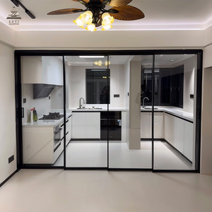 Portes coulissantes <span class=keywords><strong>en</strong></span> <span class=keywords><strong>verre</strong></span> <span class=keywords><strong>opaque</strong></span> ZEYI, portes coulissantes architecturales pour bord de piscine, portes coulissantes sans rail, système de portes coulissantes Ultra pour l'intérieur - Product Image 1