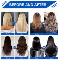 Extensions de cheveux brésiliens raides 100 % naturels Remy à bandes adhésives, qualité salon, pour femme