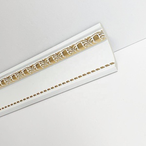 Nouvelle arrivée <span class=keywords><strong>cadre</strong></span> décoratif couronne moulage PS blanc doré mur plafond <span class=keywords><strong>cadre</strong></span> moulage couronne moulage - Product Image 1