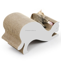 Lit pour chat à gratter de forme sur mesure avec boule de cloche