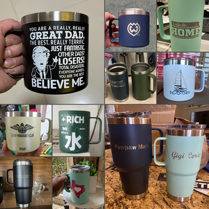 Taza de Café Personalizada de Acero Inoxidable Aislada con Recubrimiento en Polvo de 12oz/14oz, Estilo Americano, Ecológica, para Camping, con Asa y Doble Pared - Product Image 2