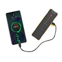 Stylo localisateur de défauts visuels 3-en-1 à fibres optiques (lumière rouge/verte) avec fonction de batterie externe, sortie réglable 15/30/50mW, 3200mAh, double LED