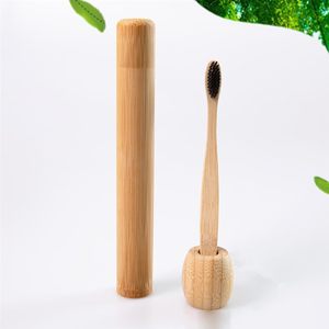 Reusable Eco-friendly Travel <b>Case</b> Bamboo <b>Toothbrush</b> Holder for Bamboo <b>Toothbrush</b> Customized Package - Product Image 4