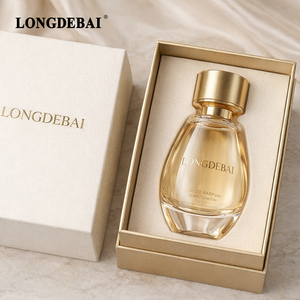 Nuevo Diseño Personalizado de Botella de Perfume Redonda Vacía con Cierre a Presión, 30ml 50ml 100ml, Botellas de Perfume de Vidrio Transparente con Caja de Empaque - Product Image 4