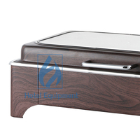 Ensemble de chauffe-plats 9L pour hôtel, chauffe-plats pour buffet, chauffe-plats en bois