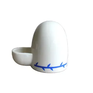 Ceramic pet water fountain white hand made ceramic pet water feeder accept customization