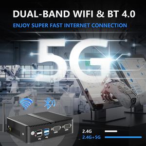 MiniTree <span class=keywords><strong>J5005</strong></span> N100 Mini PC sans ventilateur <span class=keywords><strong>J4105</strong></span> Quad Core DDR4 SSD/HDD 2COM RS232 4USB Win7/10/11 Nouveau - Product Image 6