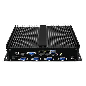 Hoge Kwaliteit Rs485 Core I5 Cerelon J4125 Win10 6 Com Geen Schijf Geen Wifi Goedkope Fanless Industriële Mini Pc