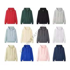 Ligero Regular Fit personalizado impreso poliéster/algodón Pull-Over clásico liso Sudadera con capucha bolsillos para Mujeres Hombres niños uso diario - Product Image 2