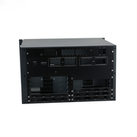Chasis de Montaje en Rack de 6.5U, Matriz de Video SGCC, Acero Galvanizado con Recubrimiento de Polvo Negro, Fabricación Personalizada de Chapa Metálica