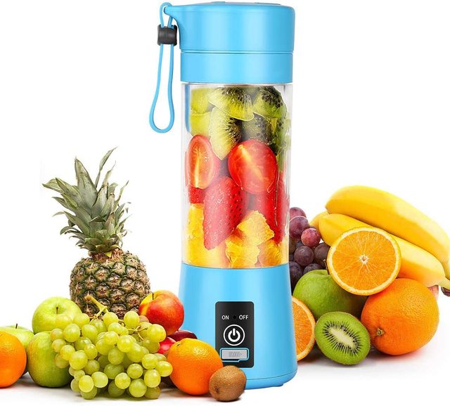 Strong Power Usb Recharged 380ml Juicer Portable Electric Blender Juicer Cup