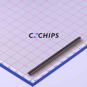 MH200R-11-40-1210 Pin Header Bent Lead Through Hole,P=2mm Connector 1x40P 2mm Round Pin Right Angle Insert - Product Image 2