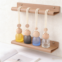 Mini flacon diffuseur de parfum de voiture suspendu, vide, exquis, en verre, pour huiles essentielles, flacon d'aromathérapie vide