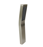 Douche à effet pluie en acier inoxydable poli SUS304 avec poignée unique et douchette à main, accessoires de robinetterie de salle de bain pour appartement