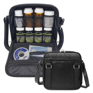 Bolsa de Viaje Médica Portátil Impermeable 2 en 1 de Poliéster Mediana para Verano, Organizador de Pastillas, Estuche para Medicamentos - Product Image 1