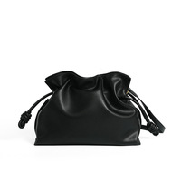Sac à Main Bandoulière Tendance 2025 en Cuir de Vachette, Forme Nuage, Décontracté et Haut de Gamme pour Femme
