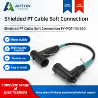 Connecteur coudé enfichable pour câble flexible PT 12/24 kV, pour appareillage de commutation à isolation gazeuse et à isolation solide