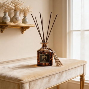 Luxury Hotel Series <b>Reed</b> <b>Diffuser</b> Set <b>Black</b> Gold Gift Box For Modern Home Decor Wholesale Private Label Premium Realistic Set - Product Image 4