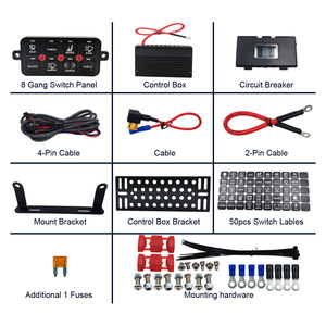 Système de panneau de commande universel à 8 interrupteurs pour véhicules tout-terrain, bateaux, bus avec voyants LED - Product Image 4